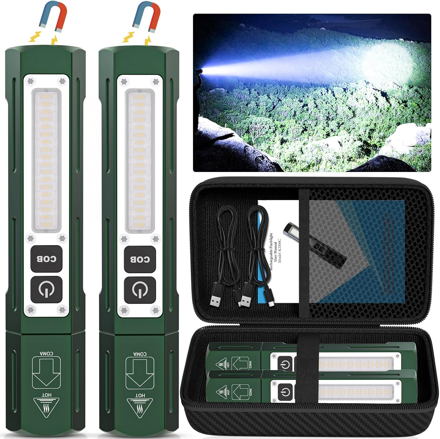 Rechargeable Flashlights High Lumens - Compact Tactical Light