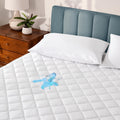 Waterproof Quilted Mattress Protector (Full) - Cooling, Deep Fit