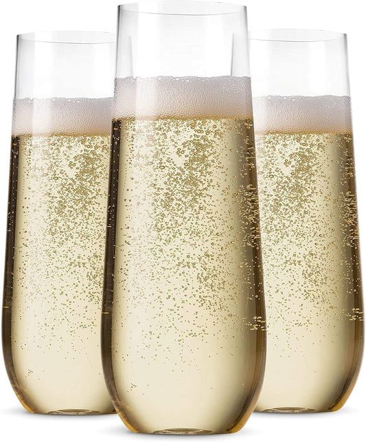 Shatterproof BPA-Free Champagne Flutes
