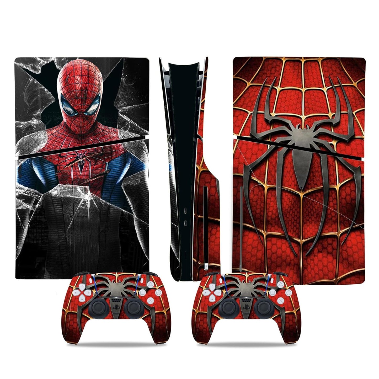 Red Custom PS5 Slim Skin Kit - Scratch Resistant