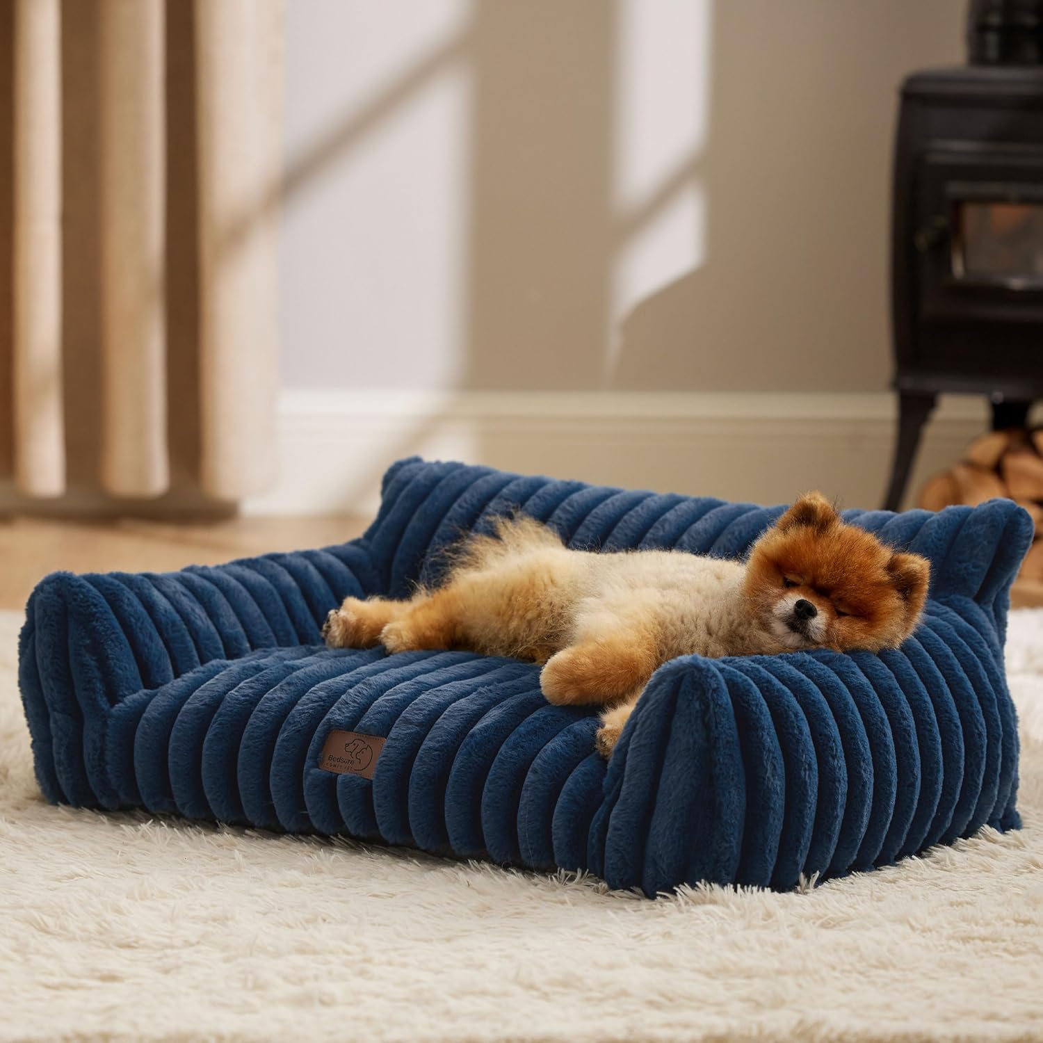 Bedsure Cute Cat Couch for Pets - Cozy Small Dog Sofa