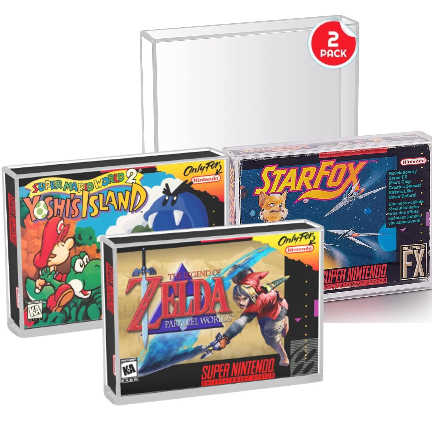 Acrylic Display Protector for Nintendo SNES and N64 Games