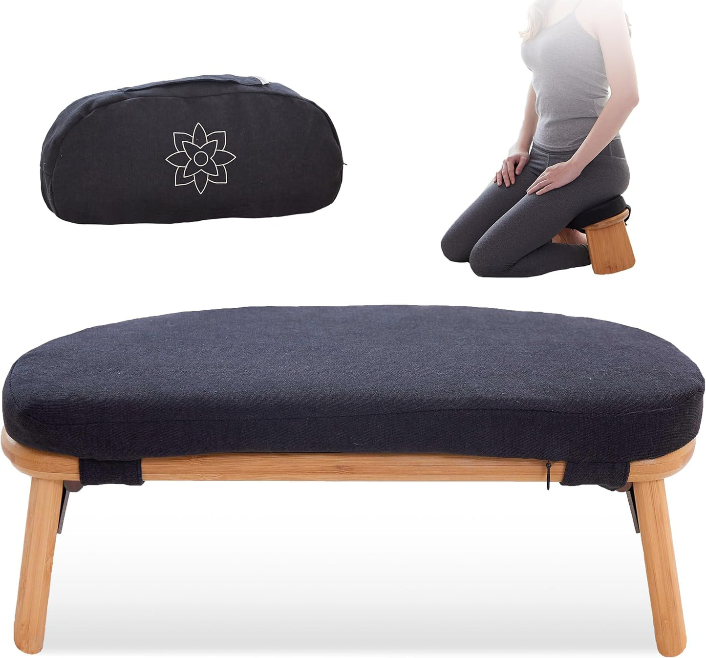 Mindful Modern Folding Meditation Bench for Comfortable Sessions