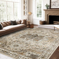 8x10 Area Rugs for Living Room - Vintage Washable, Non-Slip Durable