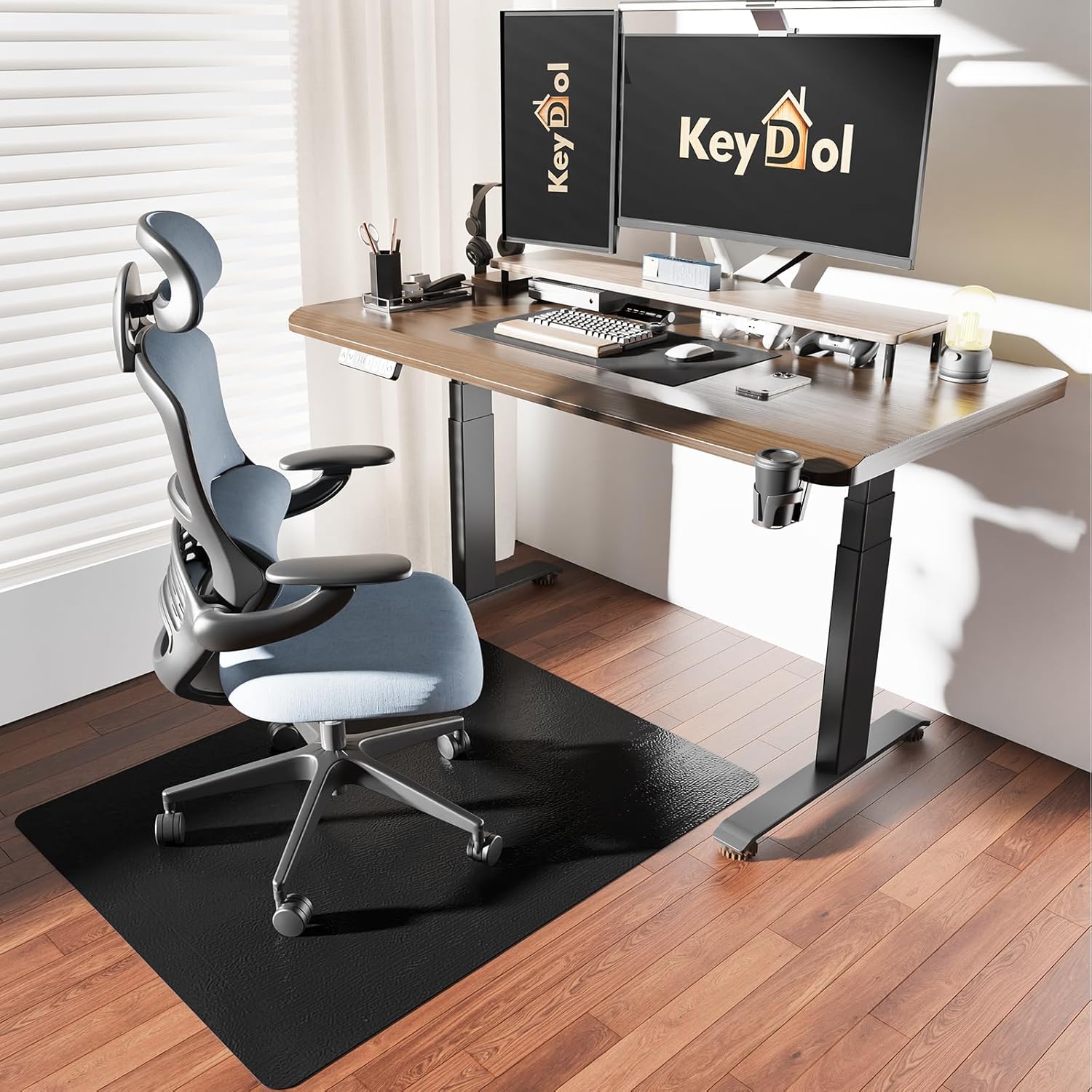 Thickened 2.0mm Office Chair Mat for Hardwood Floors - Durable