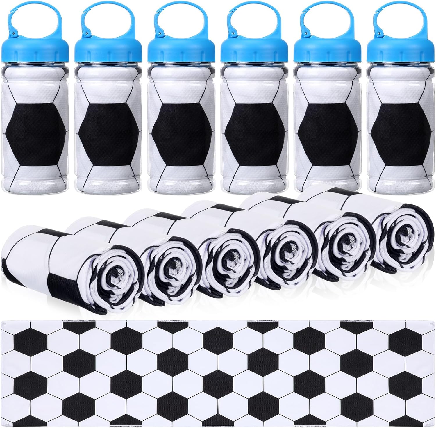 12 Pack Soccer Cooling Towels for Neck Relief and Comfort