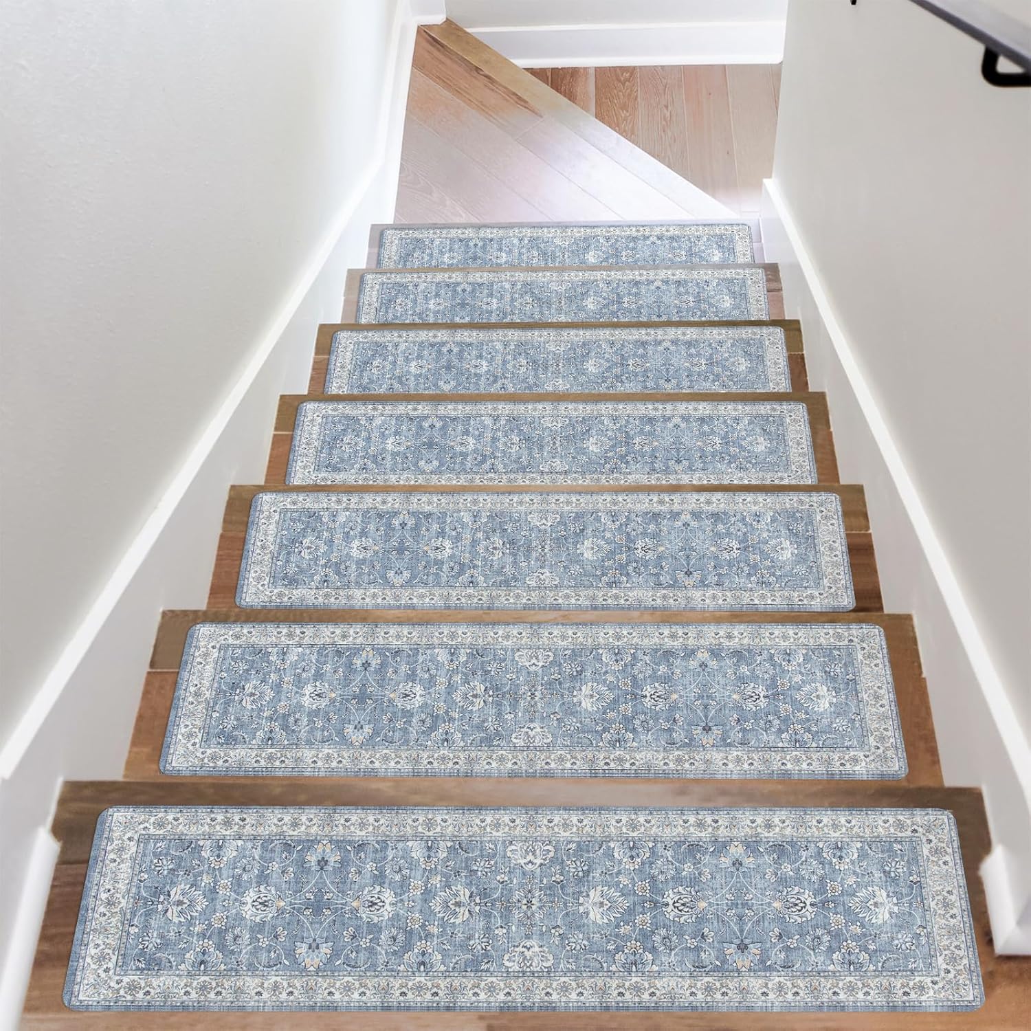 Non-Slip Stair Treads for Wooden Steps - 15PCS Washable Mats