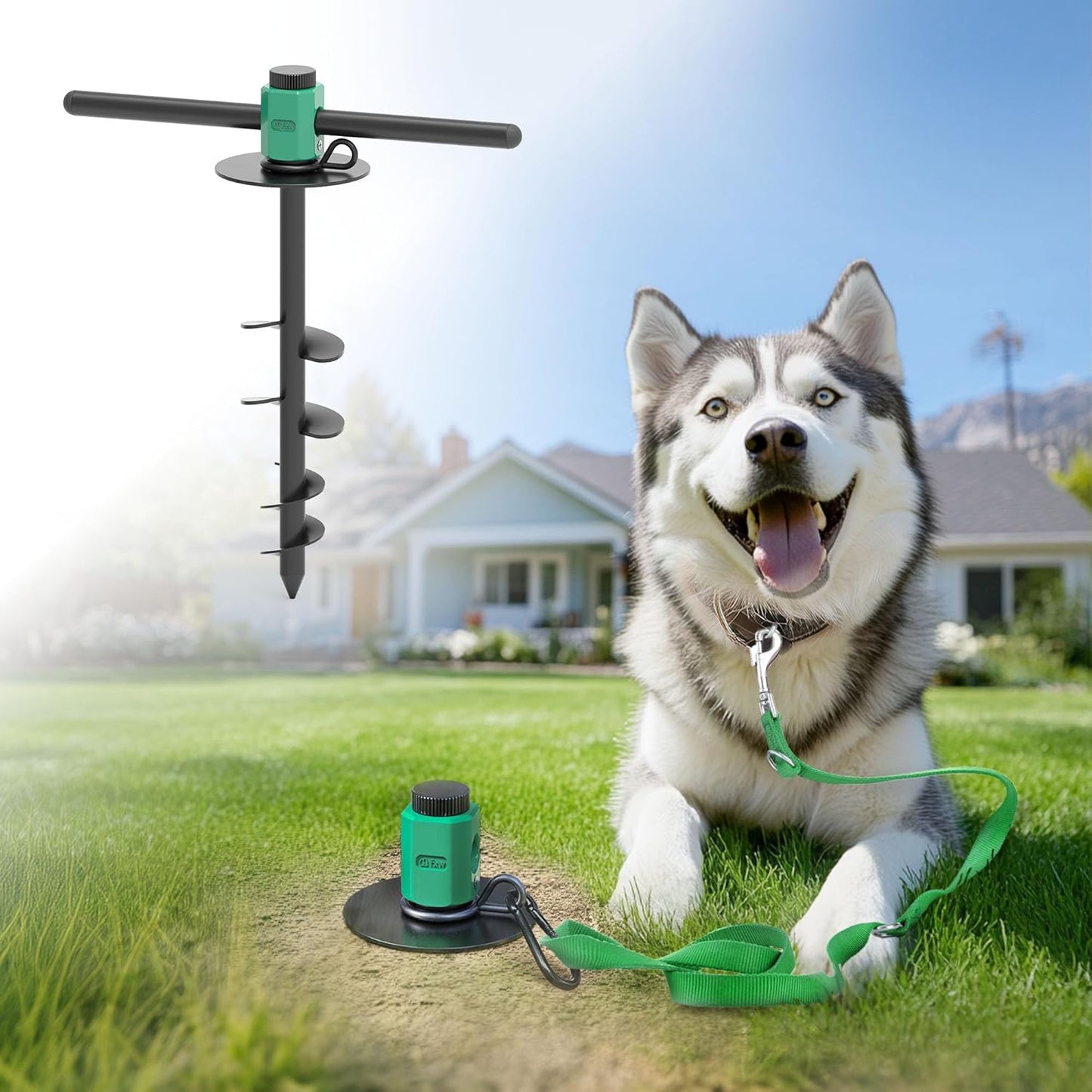 FXW ROOTIE Heavy Duty Dog Tie-Out Stake for Large Dogs