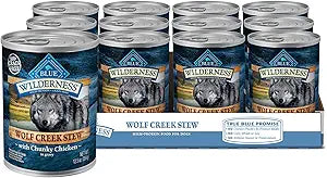 Blue Buffalo Wilderness Wolf Creek Stew High Protein Dog Food