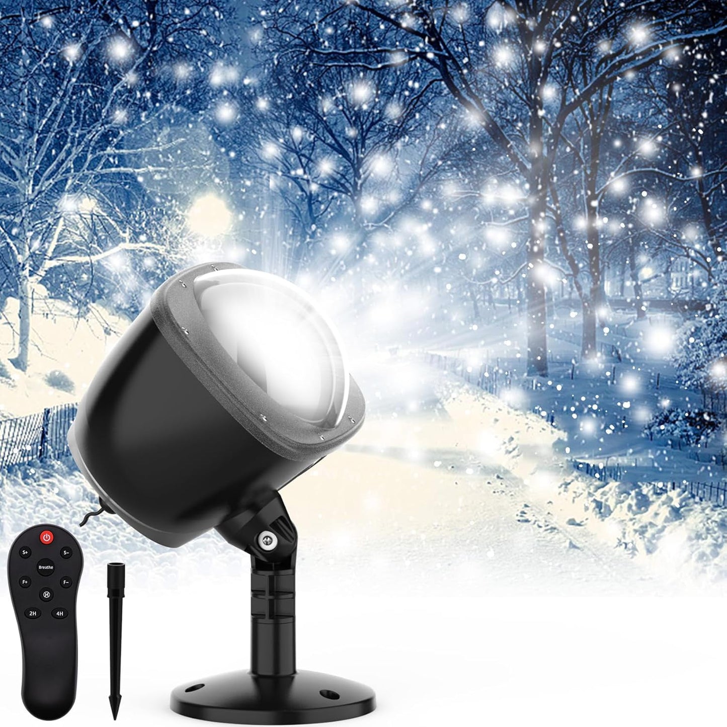 Dynamic Snowfall Light Projector - Illuminate Your Holidays!