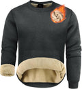 Sherpa Lined Sweatshirt Heavyweight Fleece Crewneck - Warm Everyday