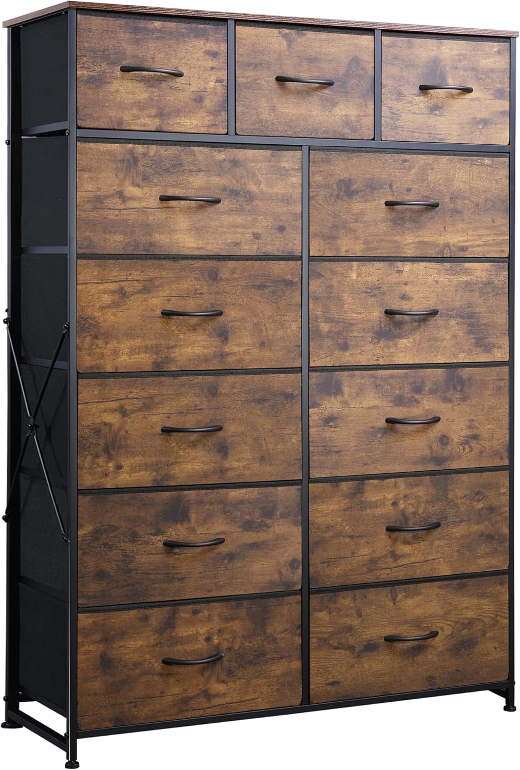 WLIVE Storage Organizer Unit with 13 Fabric Bins for Home Use
