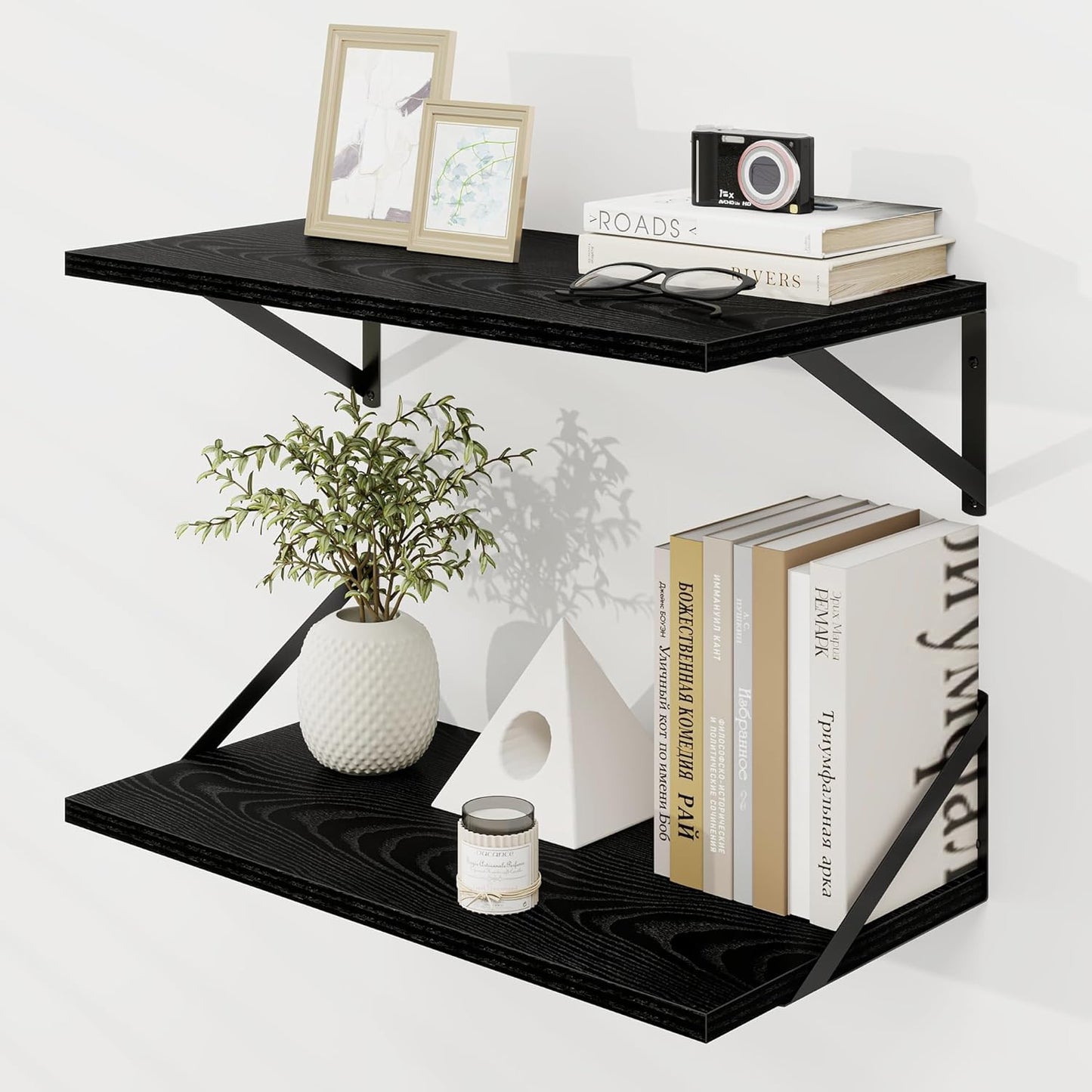 Deep Floating Wall Shelves for Stylish Home Organization