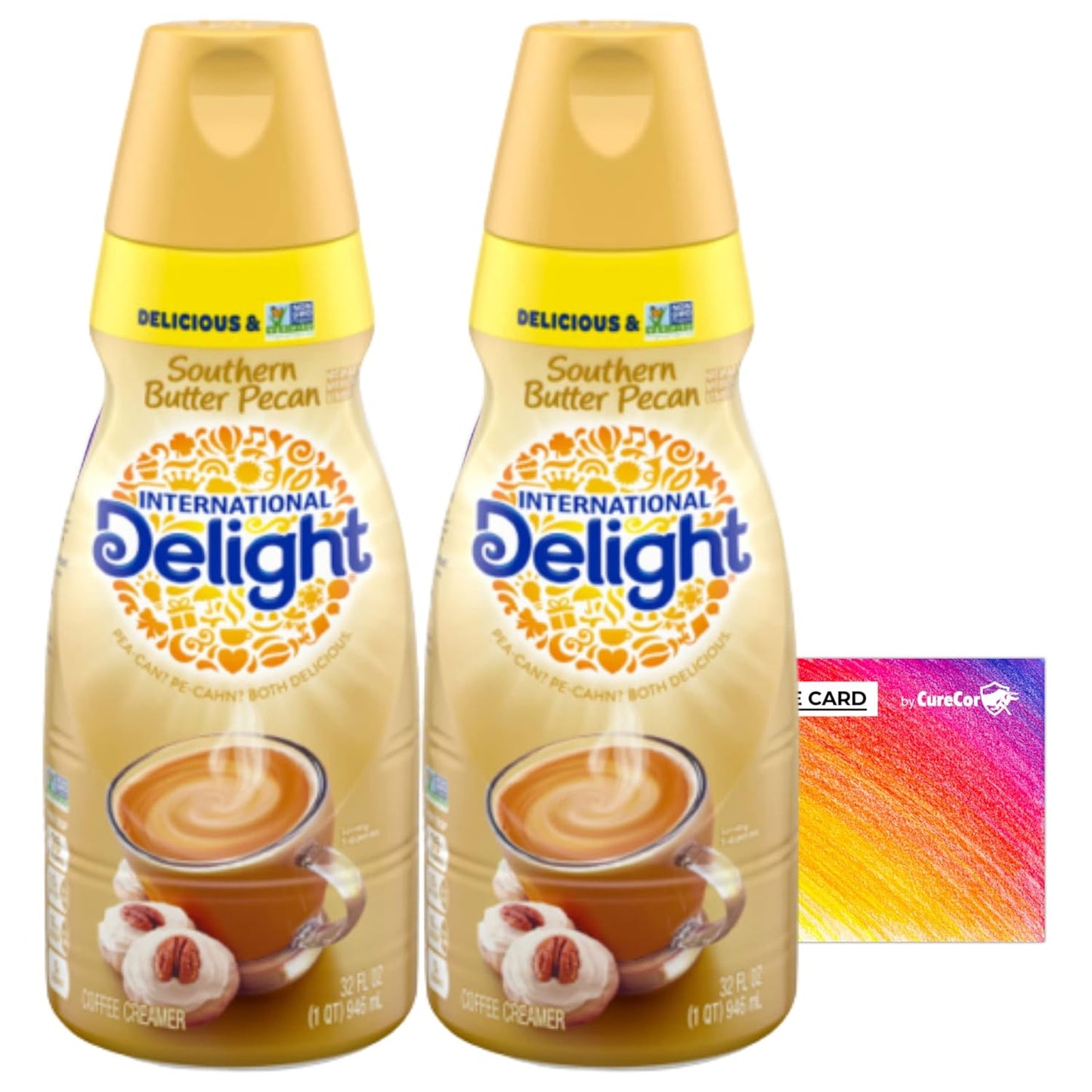 Creamy Southern Butter Pecan Coffee Creamer Duo + CURECOR Sticker!