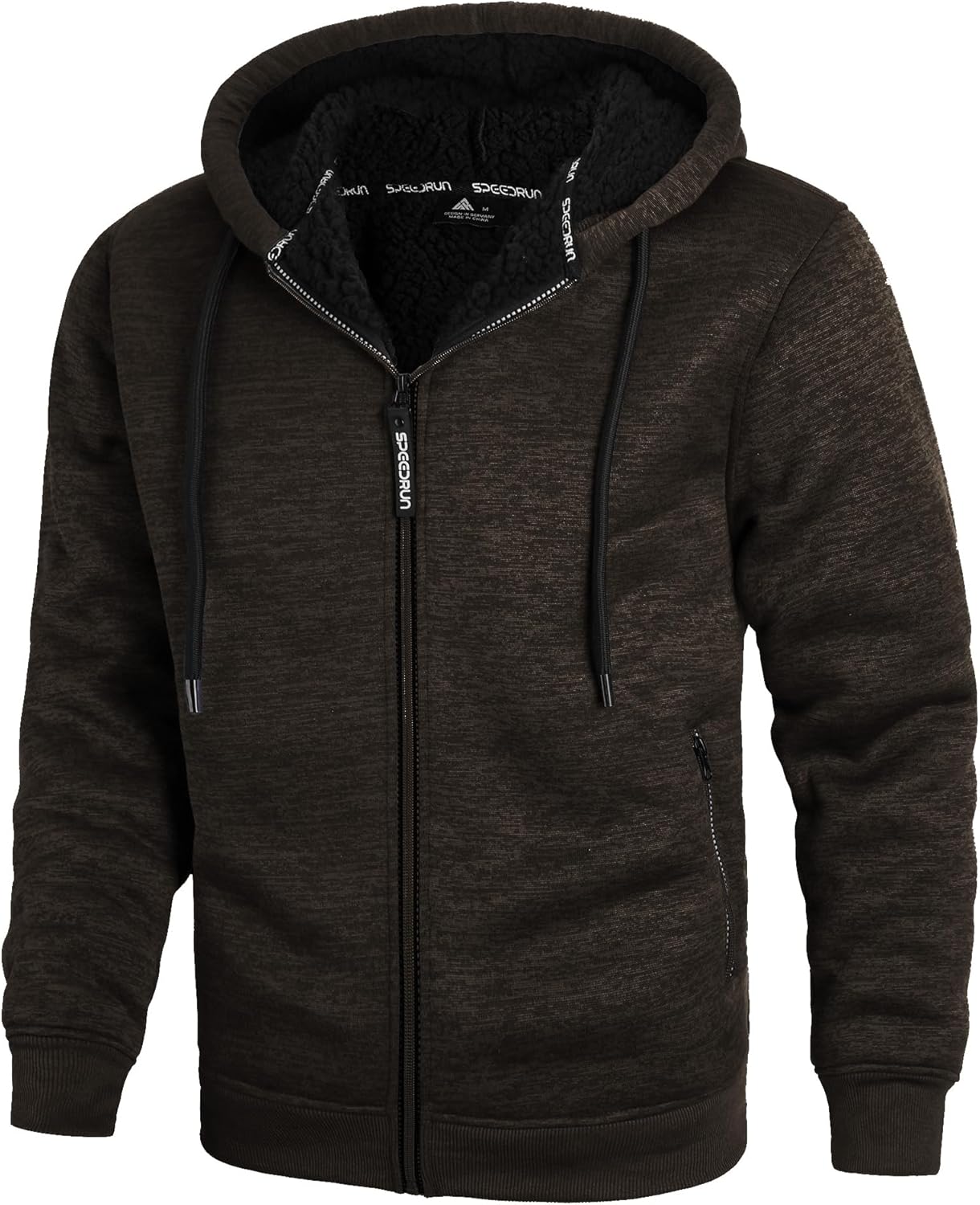 ZITY Men's Zip Up Hoodie Heavyweight Winter Sweatshirt Jacket