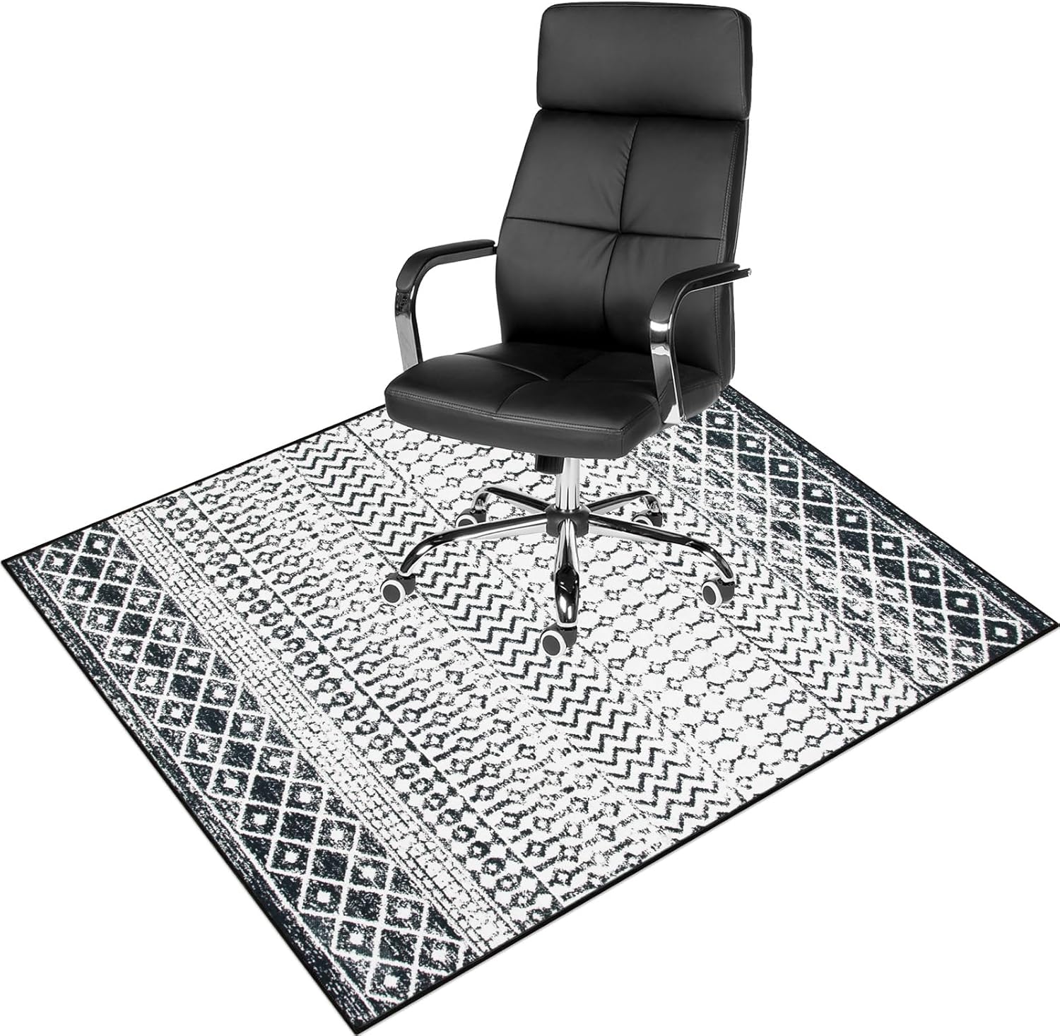Anidaroel 48x60 Moroccan Chair Mat: Ultimate Floor Protection