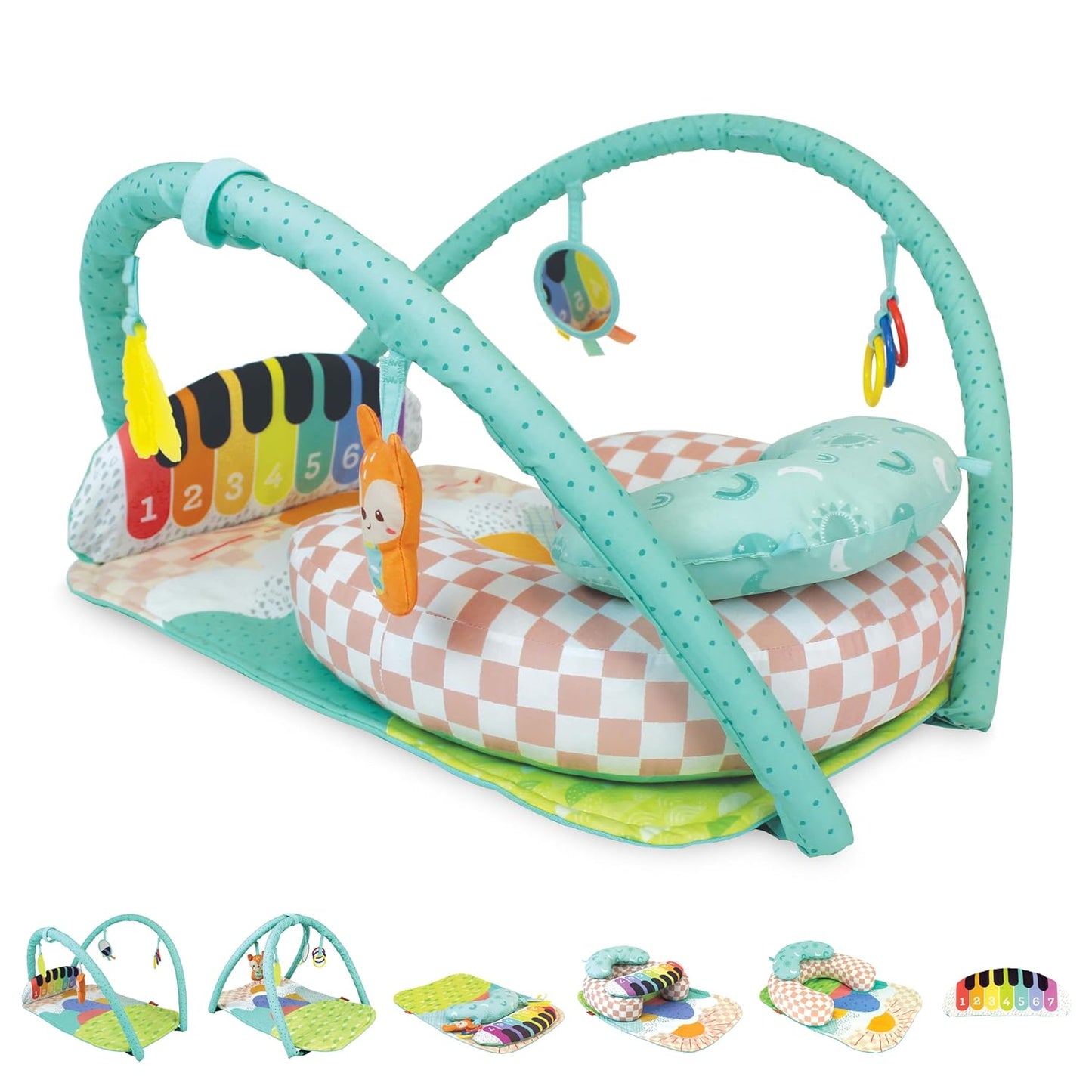 Infantino Kick 'n Keys 7-in-1 Musical Piano Activity Gym