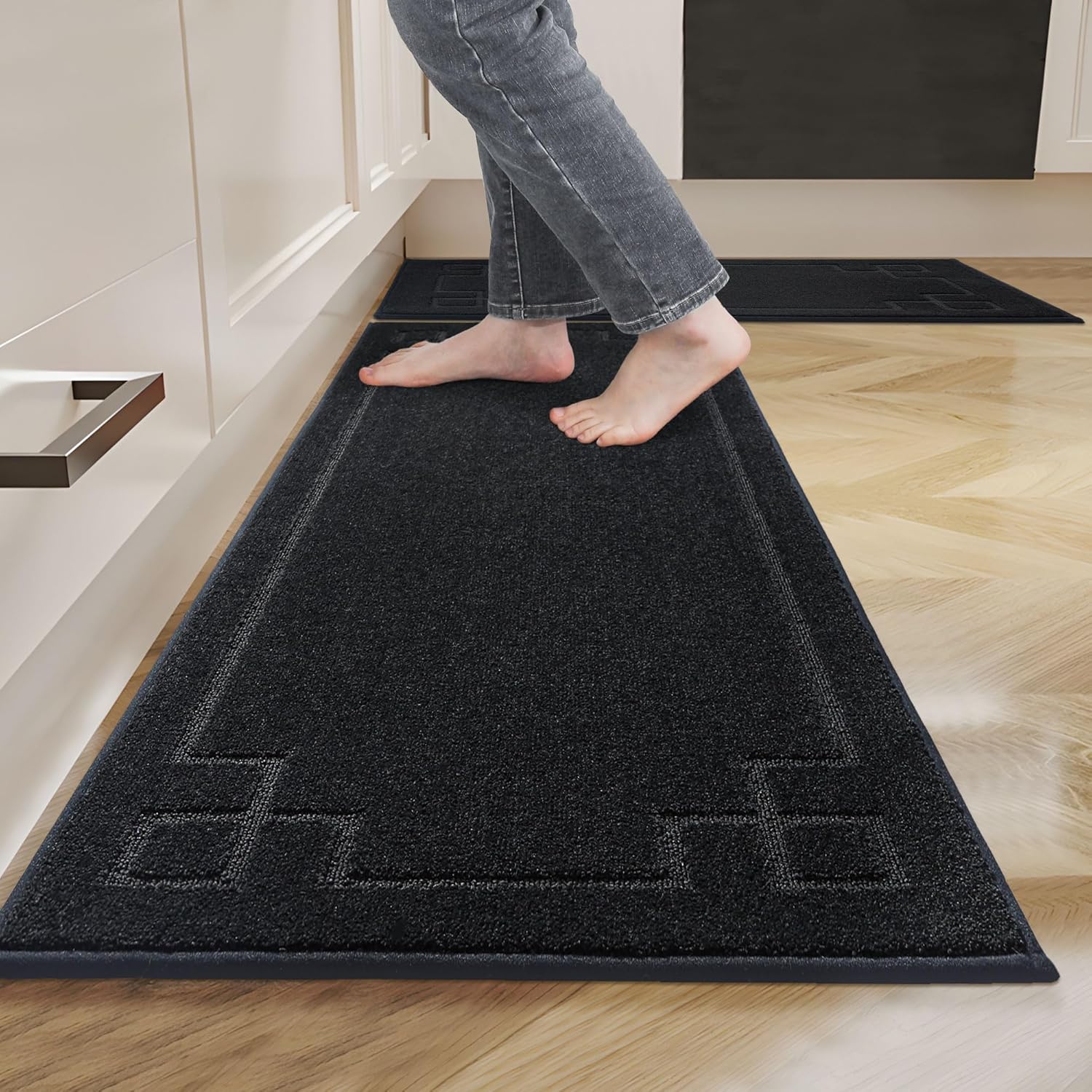 Non-Slip Washable Kitchen Rugs Set for Comfort and Safety