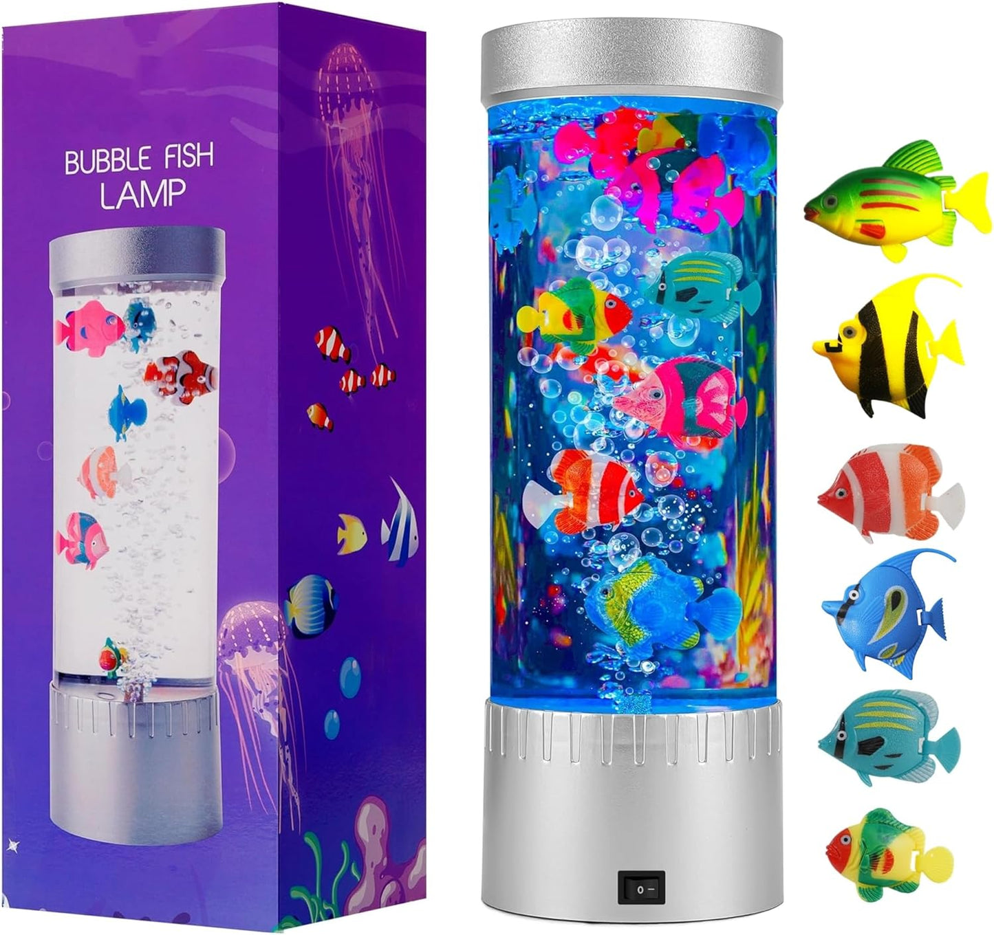 Bubble Fish Lamp - LED Aquarium Sensory Light for Relaxation