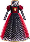 Red Heart Queen Toddler Costume Wonderland Dress - Fancy Party Gown