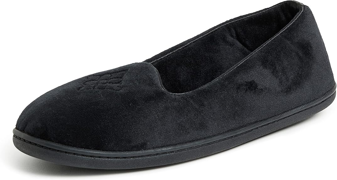 Dearfoams Womens Rebecca Chenille Casual Slippers in Purple