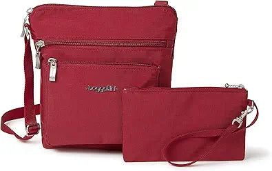 Baggallini Pocket Crossbody Bag - Lightweight Water-Resistant Purse