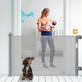 Retractable Baby Gate for Safety, Indoor/Outdoor Use, 34in Tall
