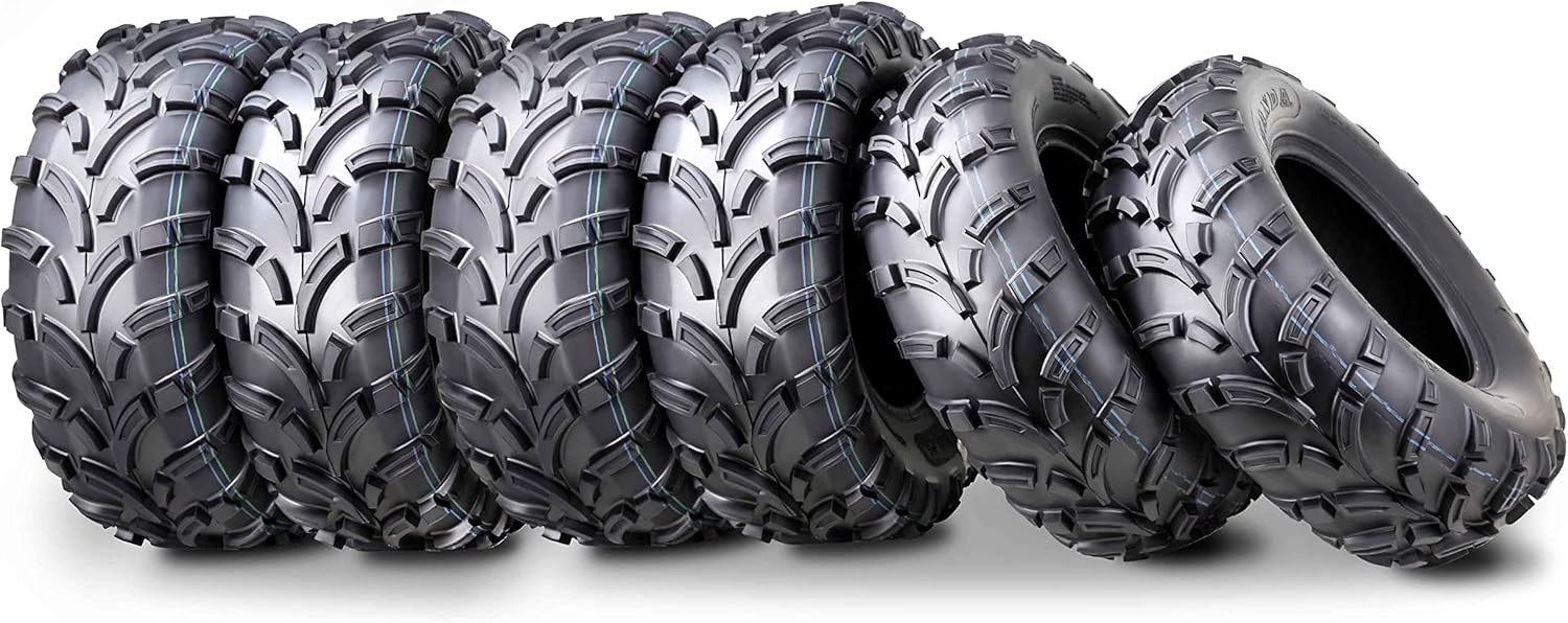 WANDA Set 6 ATV UTV Tires for 6 Wheeler - Durable & Reliable