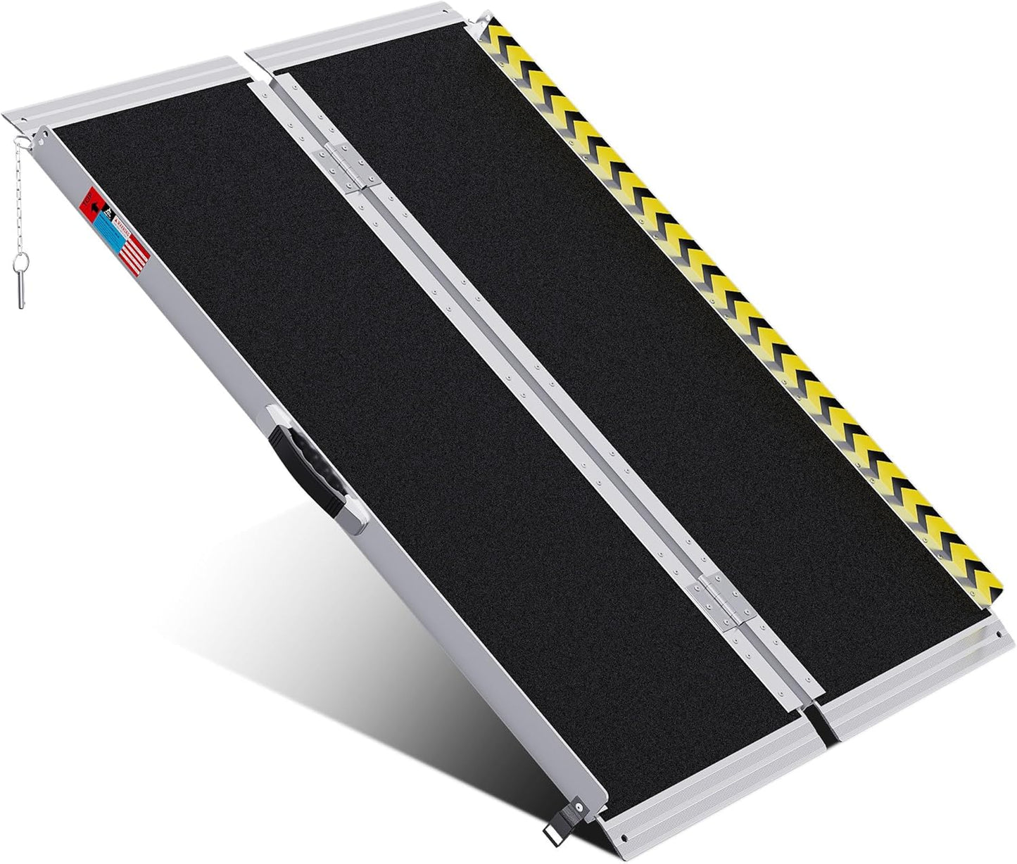 Portable Wheelchair Ramp 4FT - Anti-Slip Aluminum Folding Ramp
