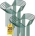 Garden Plant Support Stakes 20 Pack 10in x 16in - Heavy Duty Plant