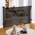 Retractable Baby & Dog Gate 72in Wide 34in Tall - Space-Saving Safety