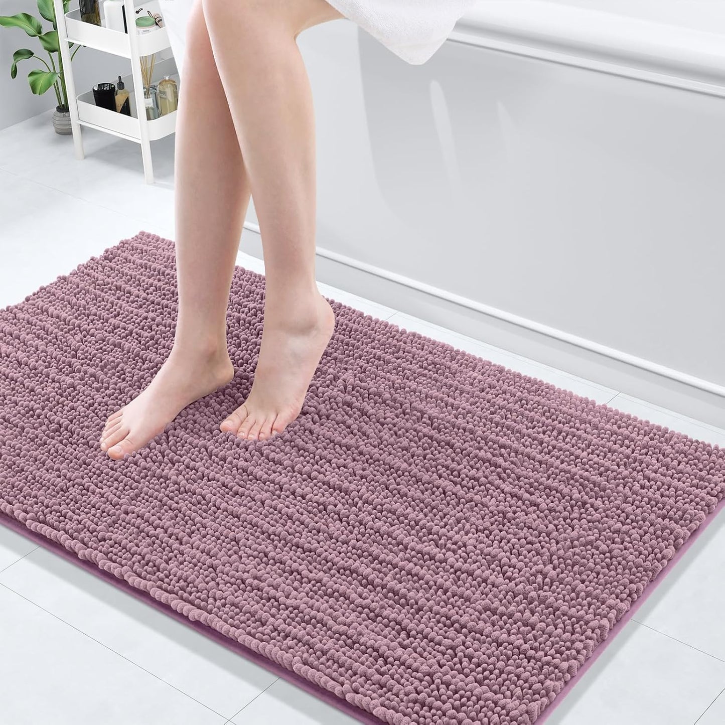 Arotive Luxury Chenille Bathroom Rug Mat for Ultimate Comfort