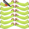 JaGely 6 Pairs Cut Resistant Sleeves for Arm Protection 18 in