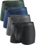 DAVID ARCHY Men's Modal Dual Pouch Trunks - Soft, Supportive Fit Shoes
