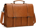 RAINSMORE Messenger Bag for Men 15.6 in - Vintage Waterproof Briefcase