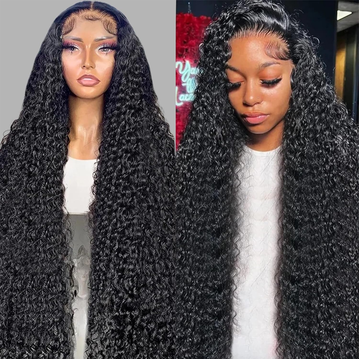 24 Inch Deep Wave Lace Front Wigs for Stunning Style and Comfort