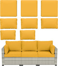 Outdoor Cushion Slipcovers 8 pcs Replacement Set - Waterproof Patio