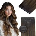 Invisible Clip in Hair Extensions 20 in 150g Seamless Clipins
