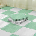 Amylove 36 Pcs Plush Foam Floor Mat Tiles - Soft Playroom Flooring