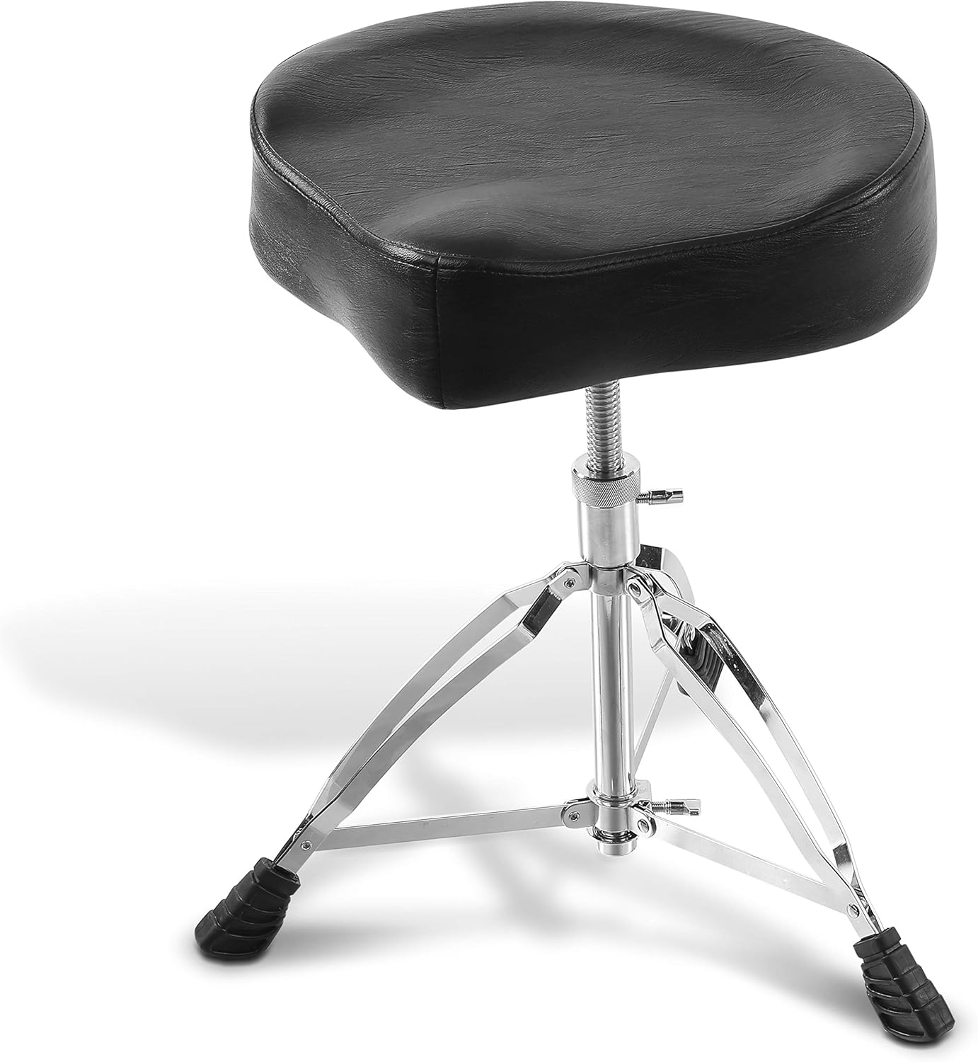 Pyle Adjustable Drum Stool - Comfortable Height Adjustable Seat