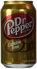 Dr. Pepper Caffeine Free 12oz Can Pack of 12 - Classic Taste Without