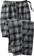 KingSize Men's Big & Tall Flannel Plaid Pajama Pants - Soft Brushed