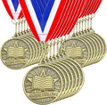 Quelay 30 Pcs 2 in Gold Academic Excellence Medals - Bulk School