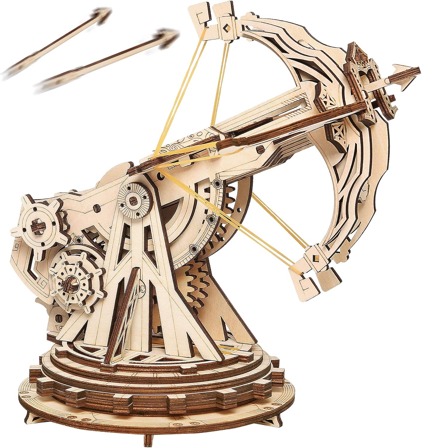 Rowood 3D Wooden Puzzles Catapult Kit for Adults and Teens