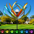 Large Solar Wind Spinners for Yard and Garden - 82.6 Inch Kinetic Art