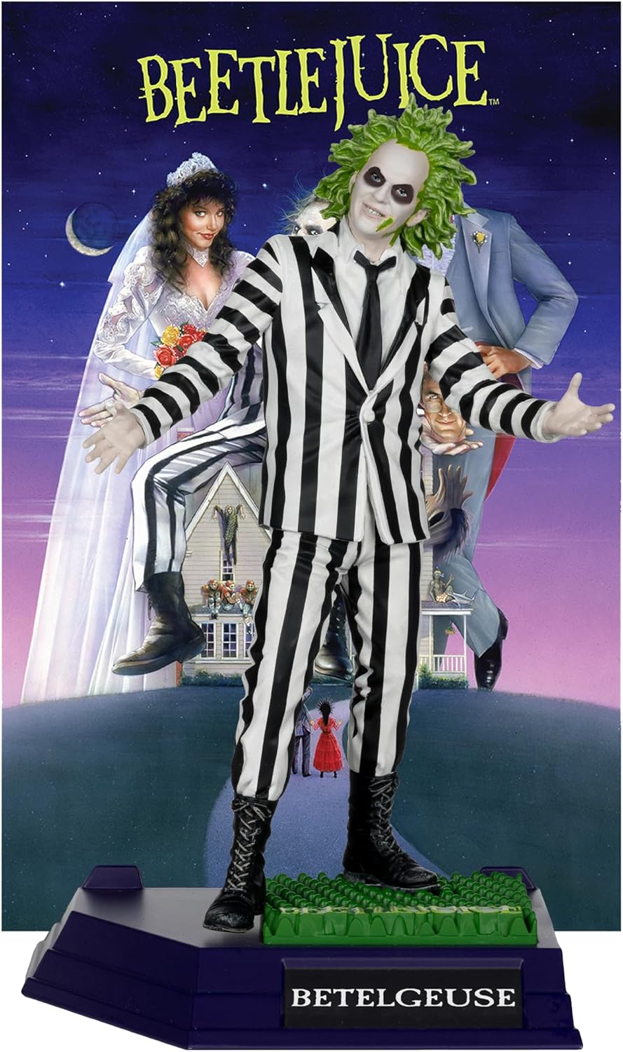 McFarlane Toys Beetlejuice 6in Figure - Spooky Posed Collectible