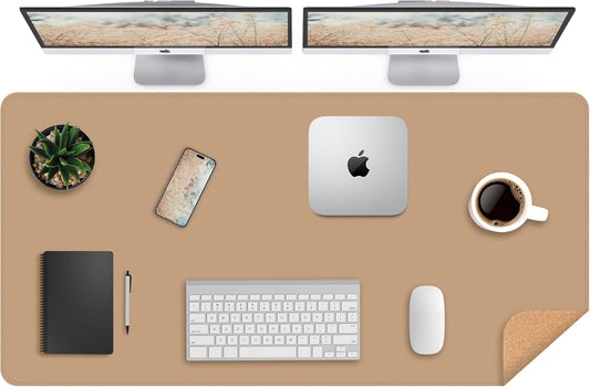 Leather Desk Pad Protector for Office and Home Use, 47in x 23in