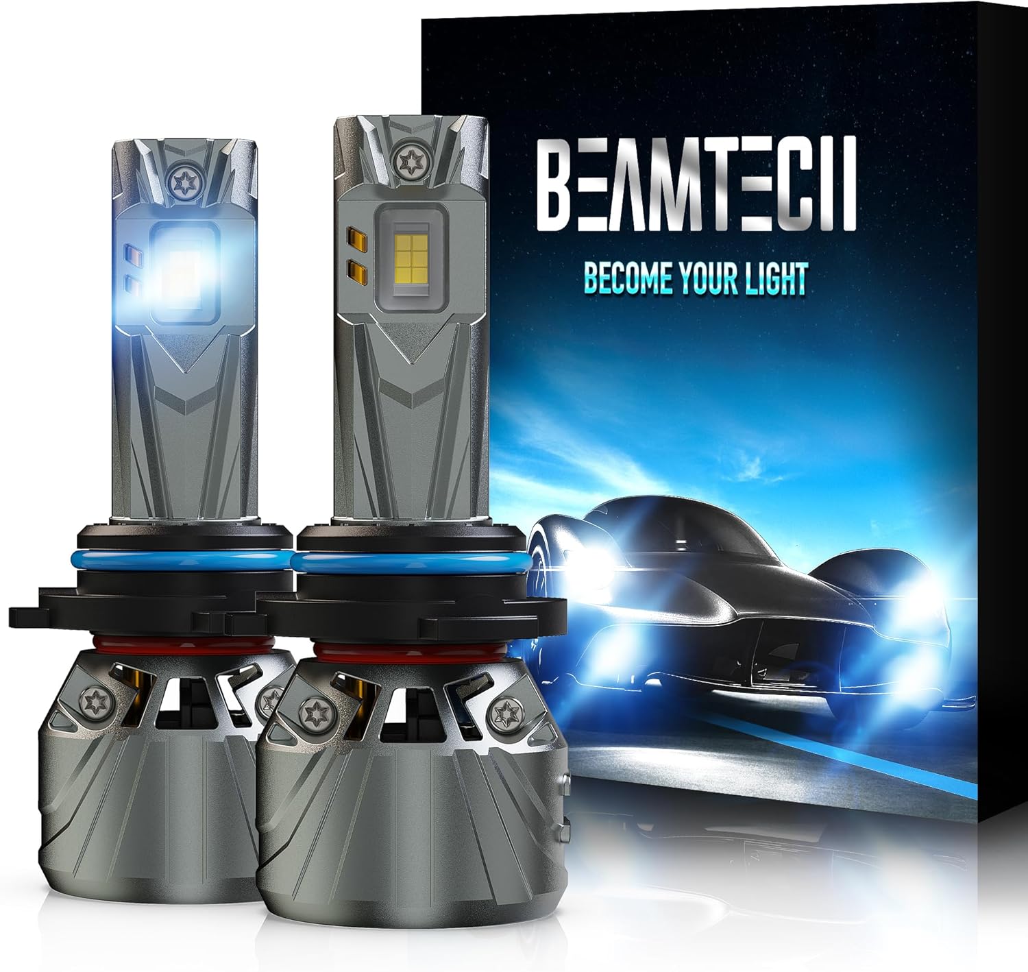 BEAMTECH 90-06 800% Brighter 9006/HB4 LED Headlight Bulbs