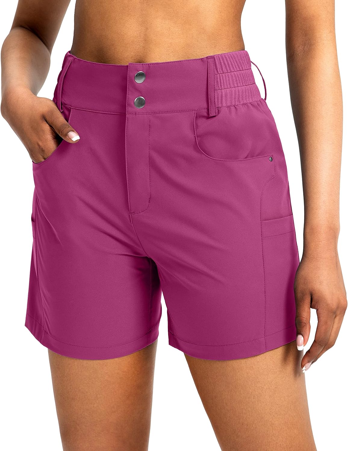Viodia Women's 5in Hiking Golf Shorts with Pockets for Summer