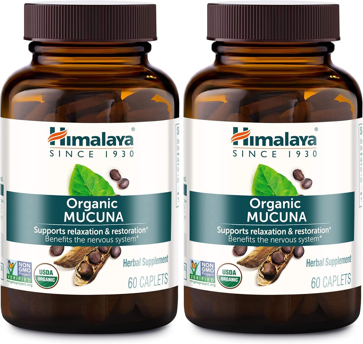 Himalaya Organic Mucuna Herbal Supplement for Relaxation & Relief